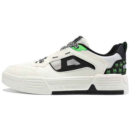 361° Fashion Versatile Anti-Slip Quick-Dry Wear-Resistant Low-Top Sneakers Men's White Black