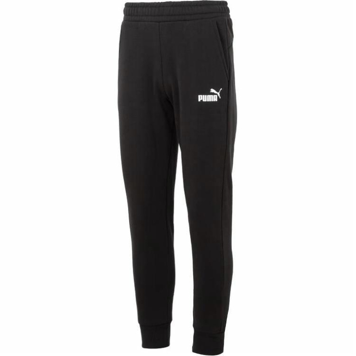 PUMA Letter Print Jogger Mid-Rise Casual Sweatpants Unisex Black