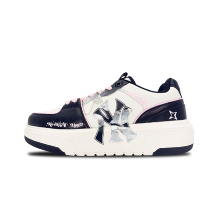 Custom Sneakers MLB Chunky Liner 'Haipai Sweetheart' Couple Love Sweet Cool Girly Casual Versatile Thick-Sole Wear-Resistant Low-Top Skate Shoes Unisex Black Pink