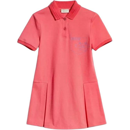 GUCCI Dress Pique Solid Cotton Kids'