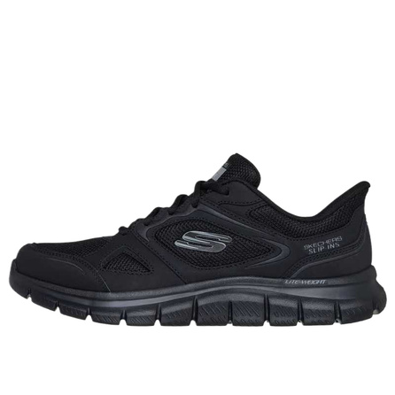 Skechers Track-Ezral Comfortable Fashion Trendy Versatile Low-Top Casual Shoes Men's Black