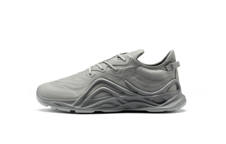 ecco biom infinite Cow Leather Fashion Simple Trendy Comfortable Versatile Commuter Low-Top Casual Shoes Men's Pigeon Grey