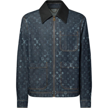 LOUIS VUITTON FW26 Early Fall Series Monogram Full-Print Zip Long-Sleeve Jacket Men's
