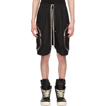 RICK OWENS RO SS26 Washed Drawstring Shorts Men's