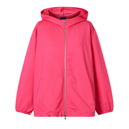 Paul & Shark Yachting Minimalist Comfortable Zip-Up Hooded Long Sleeve Jacket Coat Unisex Pink