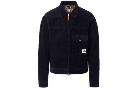 THE NORTH FACE Corduroy Zip Jacket Coat Men's Navy Blue