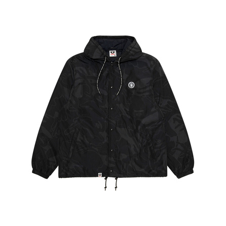 Aape FW26 Quilted Hooded Camo Coach Jacket Men's
