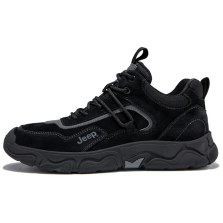 Jeep Anti-Slip Wear-Resistant Casual Shoes Men's Black
