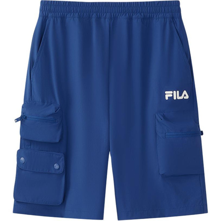 FILA KIDS ORIGINALE Stylish Skin-Friendly Cuffed Versatile 5-Inch Shorts Jason Blue