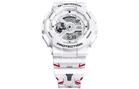 CASIO Men Liquid Crystal/Analog Dual Display Series 51.2mm White Watch