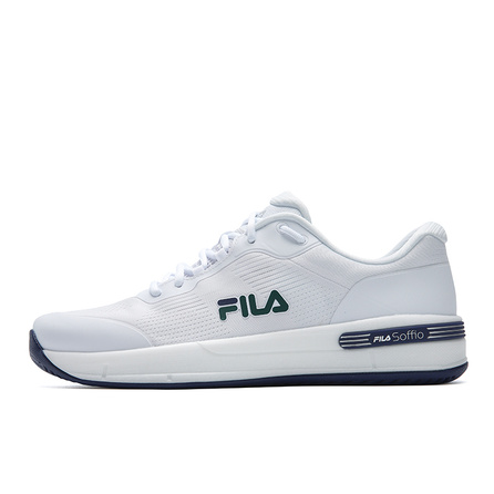 FILA COURT Critical Minimalist Fashion Classic Logo Texture Casual Versatile Comfort Performance Cushioned Breathable Supportive Lightweight Low-Top Tennis Shoes Men's White