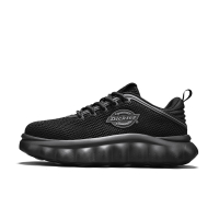 Dickies Fabric Fashionable Minimalist Mesh Thick Sole Comfortable Versatile Daily Commute Sports Shock-Absorbing Height-Boosting Lightweight Breathable Low-Top Casual Shoes Men's Угольно-черный