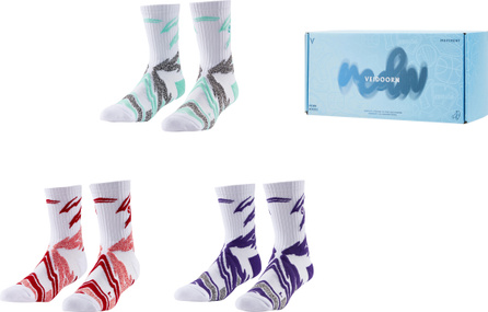 VEIDOORN Cross Sea Pro Professional Training Sports Socks Anti-Slip Wear-Resistant Breathable Terry Cuff High Tube Basketball Socks Unisex