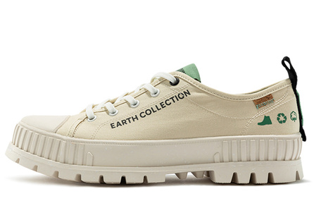 Palladium Pallshock Org Metro Slip-Resistant Breathable Low-Top Canvas Shoes Unisex Desert