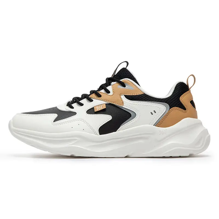 361° Ode Anti-Slip Wear-Resistant Low-Top Casual Shoes Men's White Black
