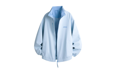 Jeep Casual Series American Spring Autumn Retro Spliced Color-Block Work Simple Letter Logo Print Echoing Loose Casual Campus Preppy Warm Windproof Cold-Proof Dopamine Jacket Unisex