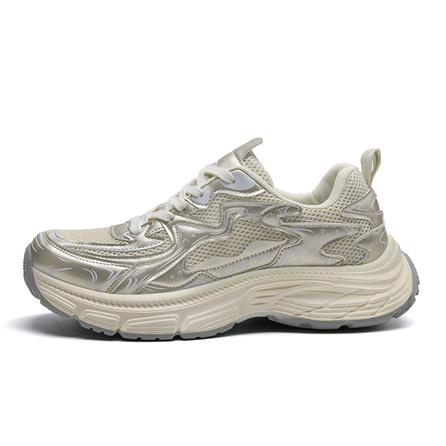 KOMETA.A Paris Retro Versatile Fashion Trend Anti-Slip Wear-Resistant Height Increase Low-Top Dad Shoes Unisex