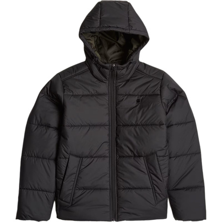 G-STAR RAW Simple Comfortable Versatile Padded Hooded Down Jacket Men's Dark Black