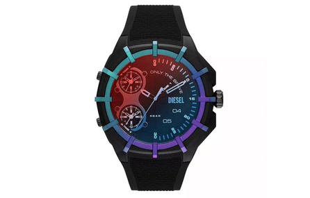 DIESEL Wrist Watch Quartz Movement Silicone Strap Multicolor Watch Dial Men's Watches DZ1986 Set
