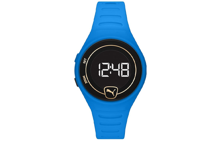 PUMA Reset V2 Series Wrist Watch Quartz Movement PU Strap 42mm Black Dial Men's Watches