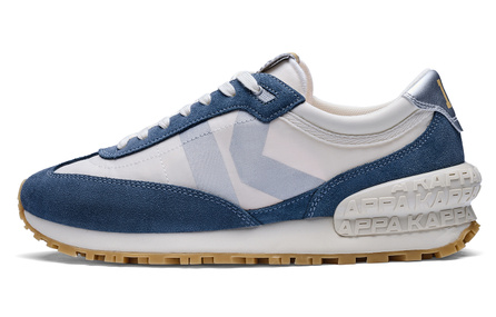Kappa Back to Back Comfort Sport Classic Retro Fashion Trend Slip-Resistant Wear-Resistant Low-Top Running Shoes Unisex Blue White