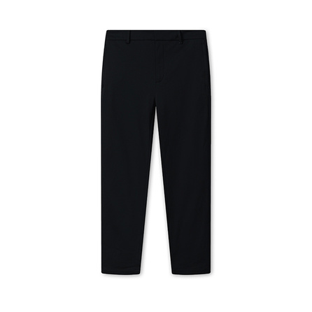 FILA BLUE Series Cool Breathable Lightweight Commuter Versatile Straight Leg Knit Casual Pants Men's Jet Black