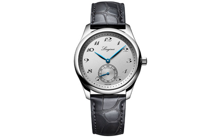 LONGINES Master Collection Automatic Mechanical Movement 30m Water Resistant Men's Watch Swiss Made 38.5mm Silver Dial Stainless Steel Case Crocodile Leather Strap