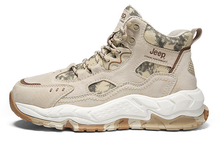 Jeep High Top Chunky Sneakers Men's Sand