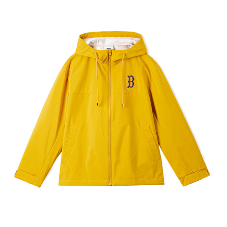 MLB Boston Red Sox Windproof Waterproof Solid Color Hooded Zip Jacket Unisex