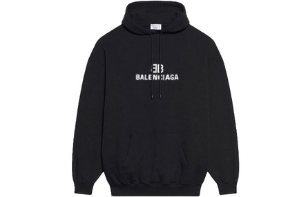 Balenciaga Mens Bb Pixel Medium Fit Hoodie