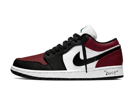 [Custom Sneakers] Jordan Air Jordan 1 Trendy Versatile Campus Style Simple Vibe Style Low-Top Retro Basketball Shoes Unisex