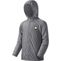 HIPANDA Cool Feeling Outdoor Breathable Hooded Jacket Sun Protection Clothing Unisex Средне-серый