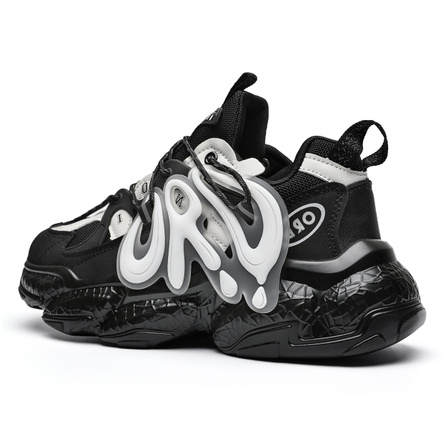 ORD Chunky Sneakers Unisex Low-Top Black White