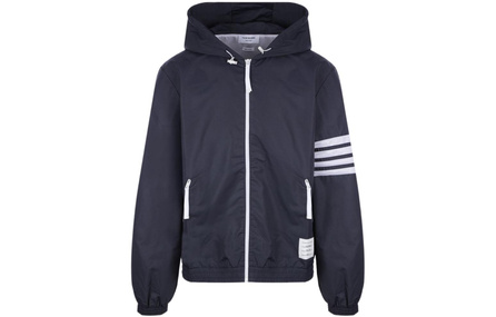THOM BROWNE 4 Bar Stripe Hooded Jacket