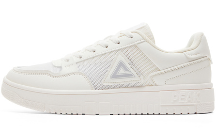Peak Air Force One Spring Summer Mesh 3cm Height Increase White Sneakers Trendy Comfortable Classic Retro Fashion Trendy Cushioned Lightweight Breathable Slip-Resistant Low-Top Sneakers Men's Cream White