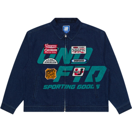 UNDEFEATED SS26 Five-Stripe Vintage Print Washed Relaxed Work Jacket Unisex
