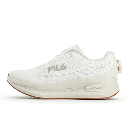 FILA BOA NUVOLE 4 MAX Soft Cloud Fashion Simple Personality Trendy Comfortable Fit Sports Thick Sole Knob Wear-Resistant Support Bounce Running Shoes Men's White