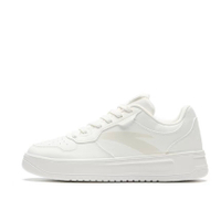 Custom Sneakers Anta Cloud Meow Niche Campus Style Couple Cute Versatile White Shoes Comfortable Synthetic Leather Artistic Hand-Painted Graffiti Street Shock-Absorbing Wear-Resistant Anti-Slip Low-Top Skate Shoes Unisex White Синий порошок