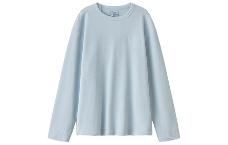 Champion FW26 URBAN Series Fashion Versatile Minimalist Crewneck Waffle Moisture-Wicking Quick-Dry Cross Rib Long Sleeve T-Shirt Unisex
