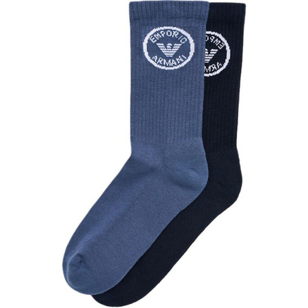 EMPORIO ARMANI Mid-Calf Socks Men's 2 Pack