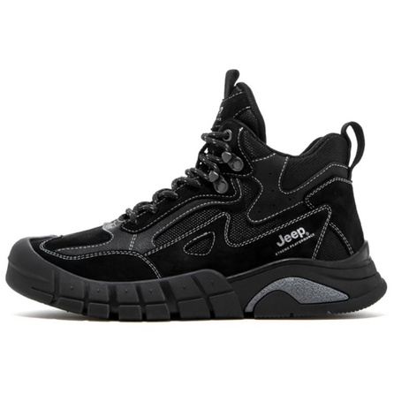 Jeep Breathable Crew Outdoor Boots Men's Black