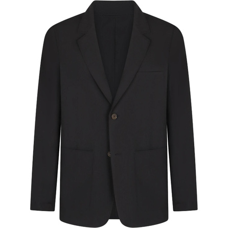 EMPORIO ARMANI Solid Color Single-Breasted Long Sleeve Suit Jacket Men's Blue