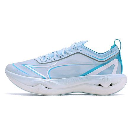Haili Flying Wing PRO Comfort Fashion Wear-Resistant Breathable Lightweight Low-Top Carbon Plate Running Shoes Unisex Sky Mirror Blue