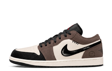 [Custom Sneakers] Jordan Air Jordan 1 Trendy Versatile Vibe Style Casual Classic Cushioning Non-Slip Wear-Resistant Low-Top Retro Basketball Shoes Unisex