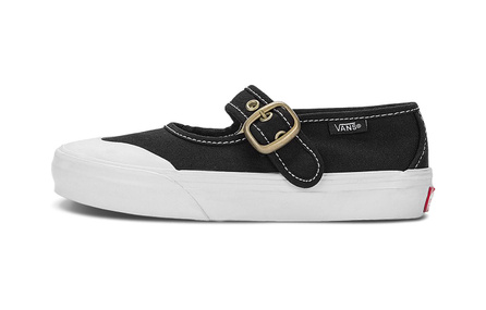 Pre-school Vans Mary Jane Durable Breathable Kids Lifestyle Shoes Black White