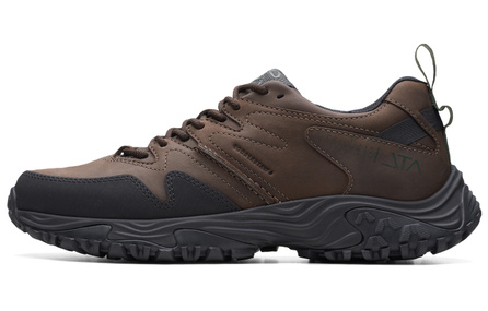 Clarks Leather ATL Series Breathable Quick-Dry Water-Repellent Commute Trendy Personality Comfortable Short-Cut Outdoor Boots Men's Dark Brown