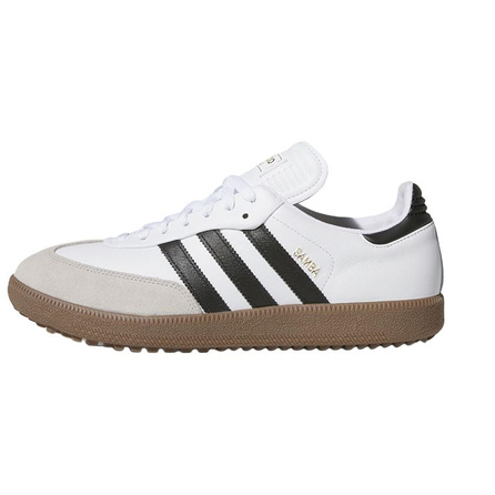 adidas Samba Spikeless Comfortable Versatile Slip-Resistant Low-Top Golf Shoes Unisex White/Black