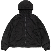 Stussy SS26 DOUBLE COTTON HOODED JACKET Loose Zip Hooded Jacket Coat Unisex черное