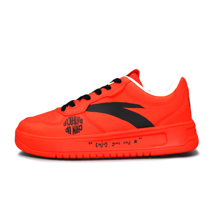 [Custom Sneakers] Anta Easy Red Love Song Fashion Versatile Hand-Painted Graffiti Wear-Resistant Lightweight Low-Top Skate Shoes Unisex