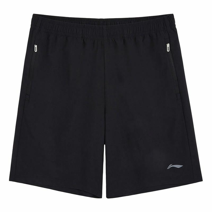 LiNing Five-Inch Solid Color High Street Loose Comfortable Versatile Fashion Trendy Casual Shorts Unisex Black